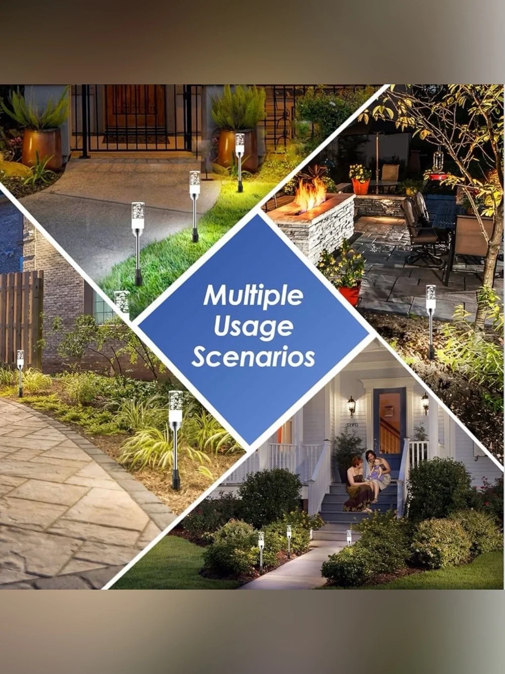 💡🌿 6-Pack LED Low Voltage Outdoor Pathway Lights – 12V Landscape Lighting Kit